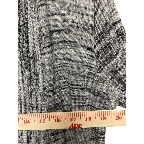 Ink Love Peace Long Open Cardigan Duster Gray Heather Sweater Size Large - Picture 4 of 7